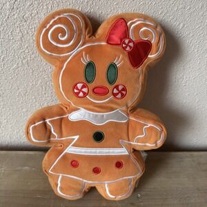 Disney Parks Minnie Gingerbread Christmas Plush Scented Holiday 12 inch Collect
